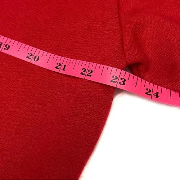 Exist Sweatshirt Team Santa Christmas Cropped Pullover Red Size Large NEW - Picture 8 of 11